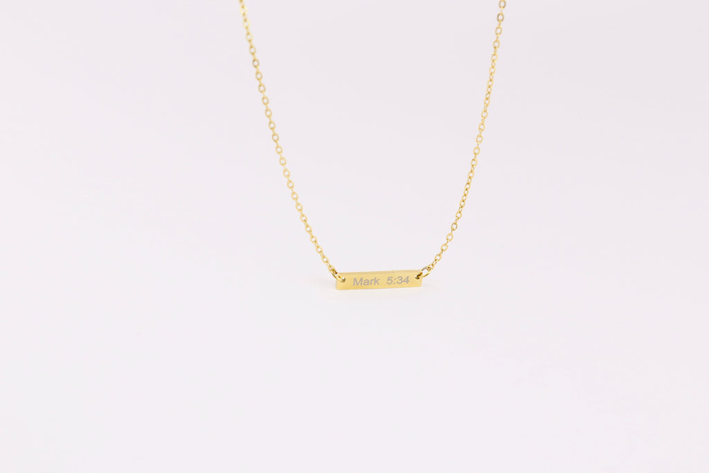 MARK 5:34 NECKLACE