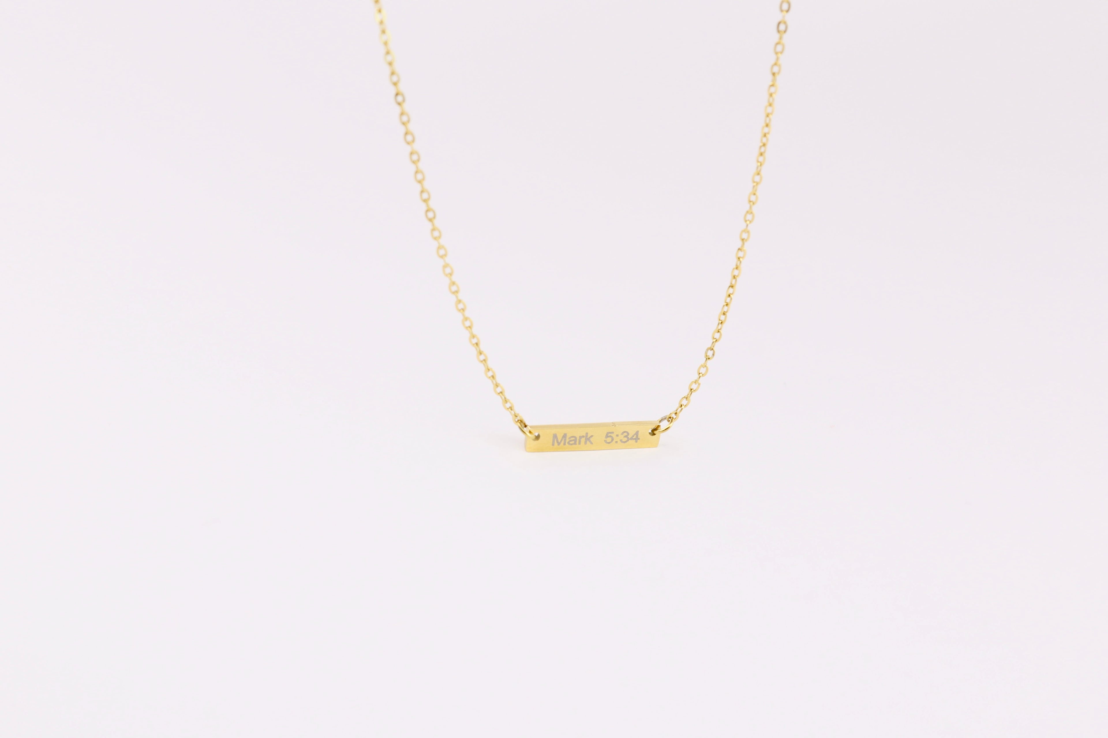 MARK 5:34 NECKLACE