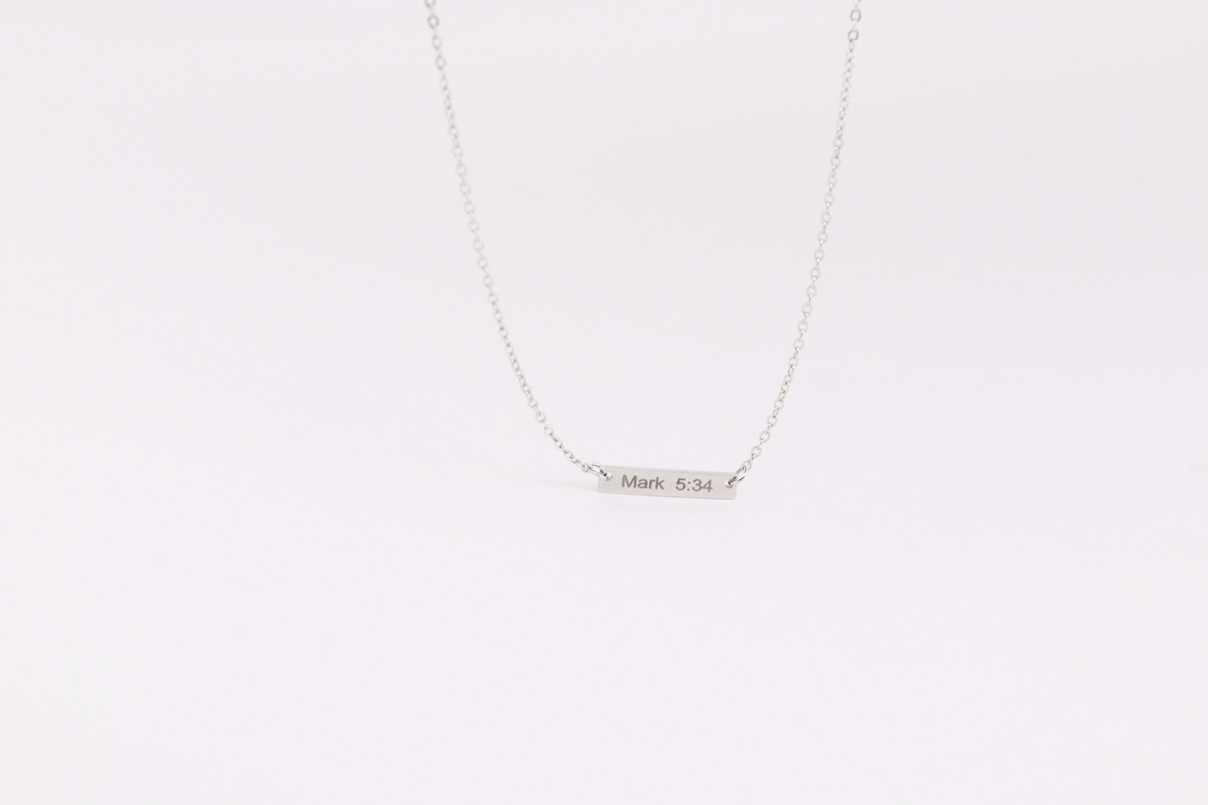 MARK 5:34 NECKLACE