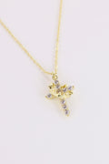 CROSS WITH CROWN NECKLACE