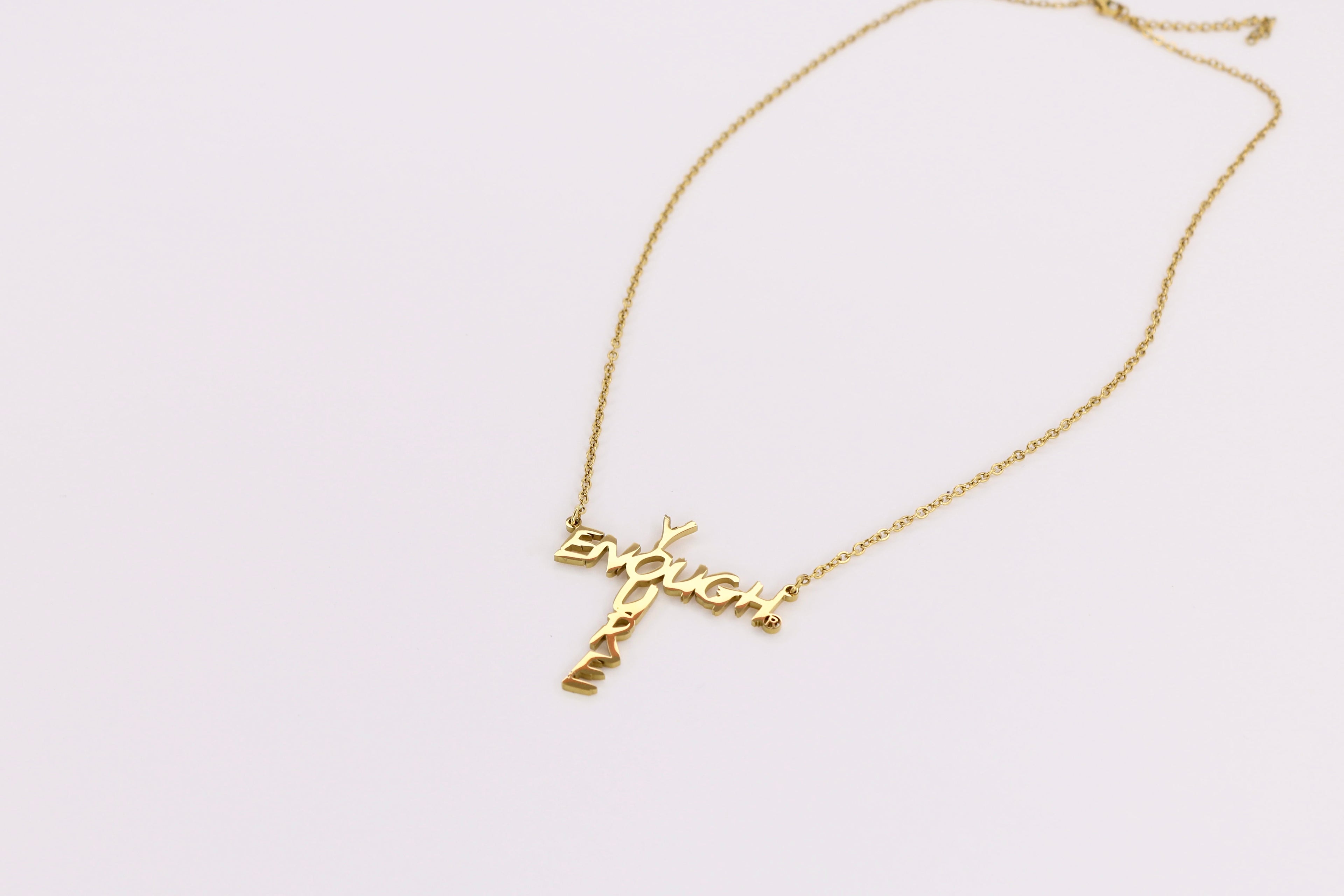 YOU'RE ENOUGH® CROSS CUTOUT NECKLACE