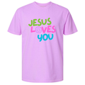 JESUS LOVES YOU TEE (NEON PURPLE)