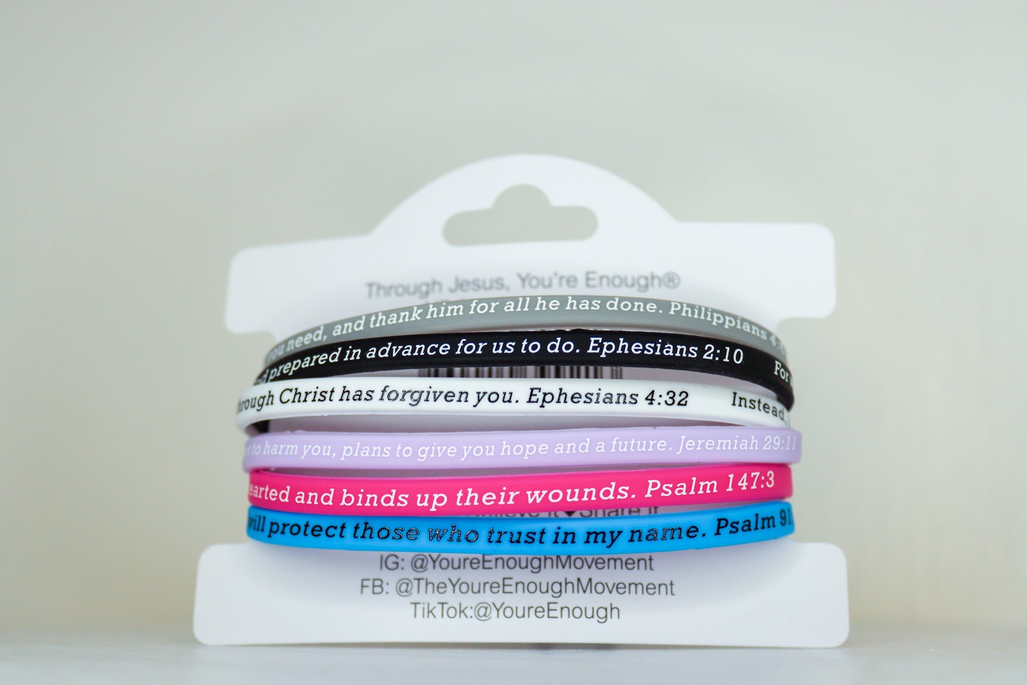SCRIPTURE BRACELETS PACK - COMPLETE 6 PACK