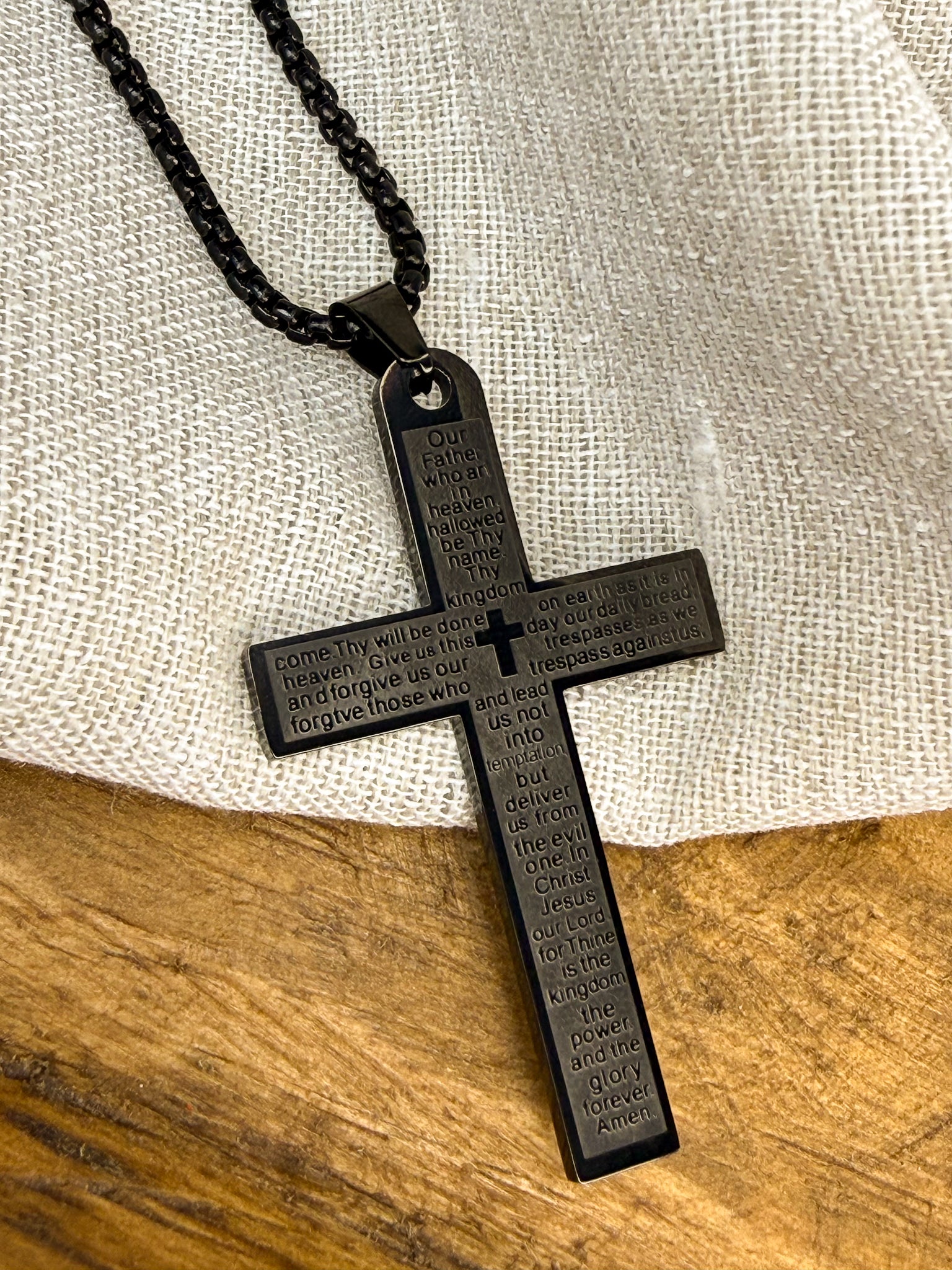 LORD'S PRAYER MEN'S NECKLACE