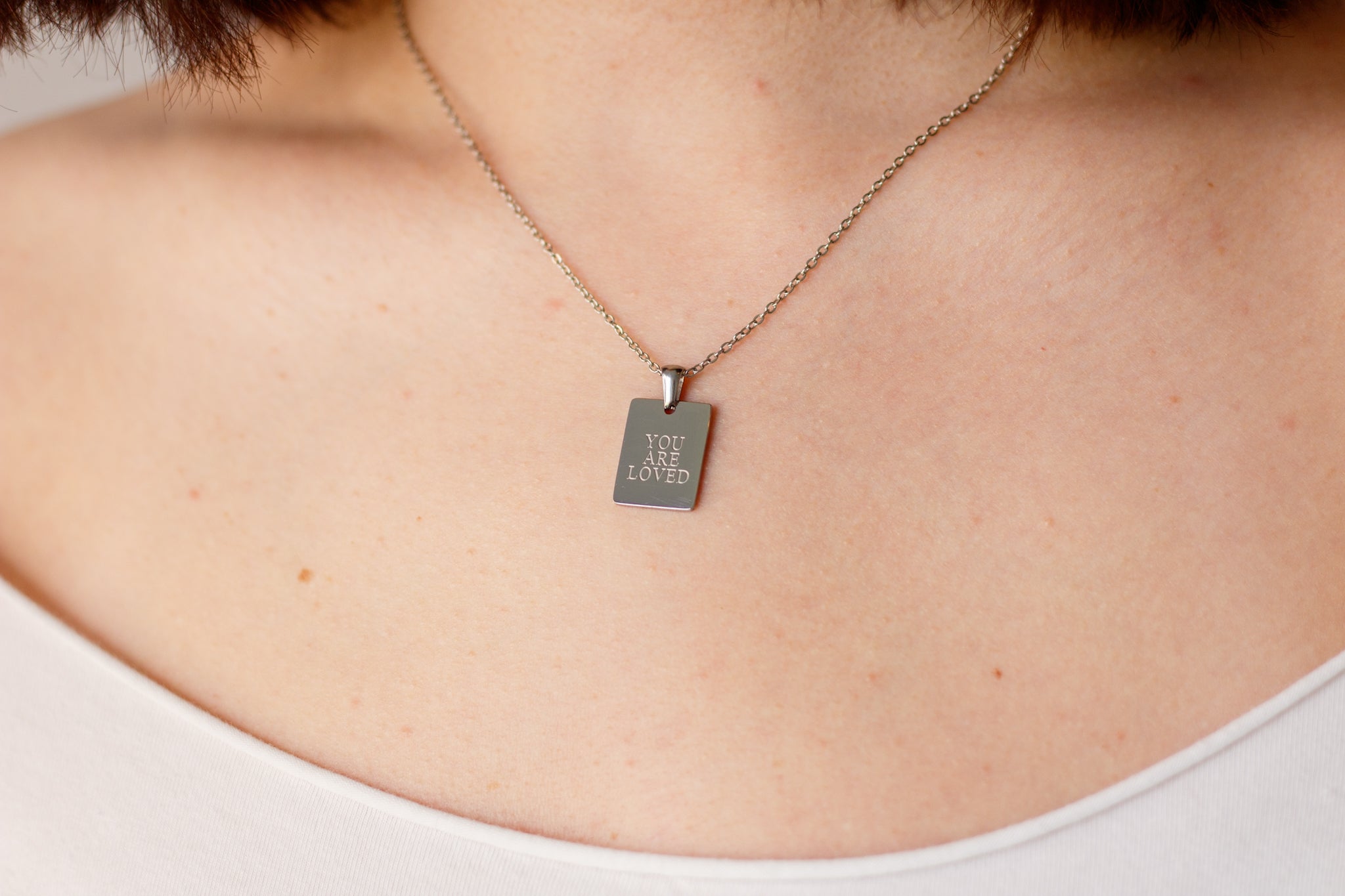 YOU ARE LOVED PENDANT NECKLACE