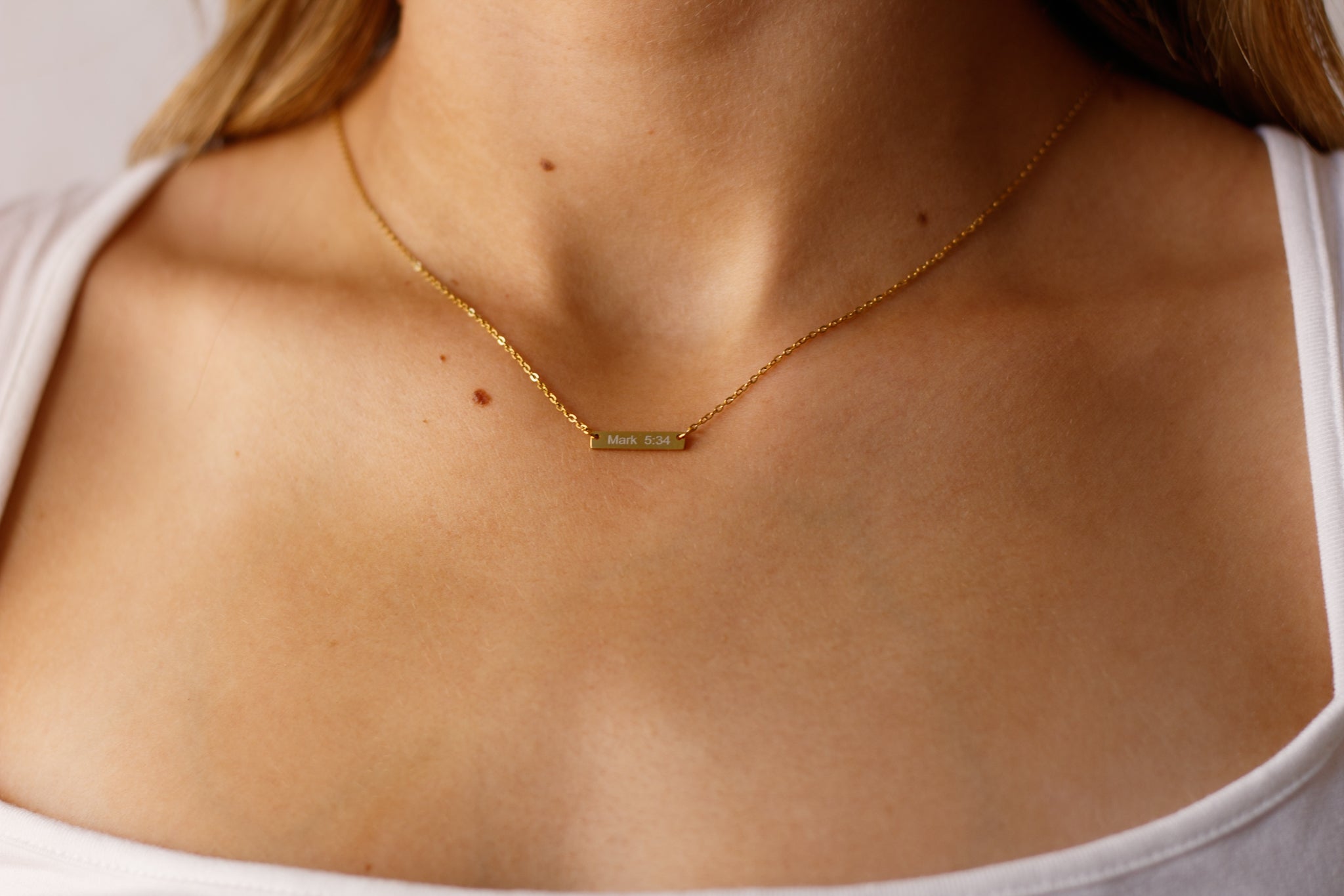 MARK 5:34 NECKLACE