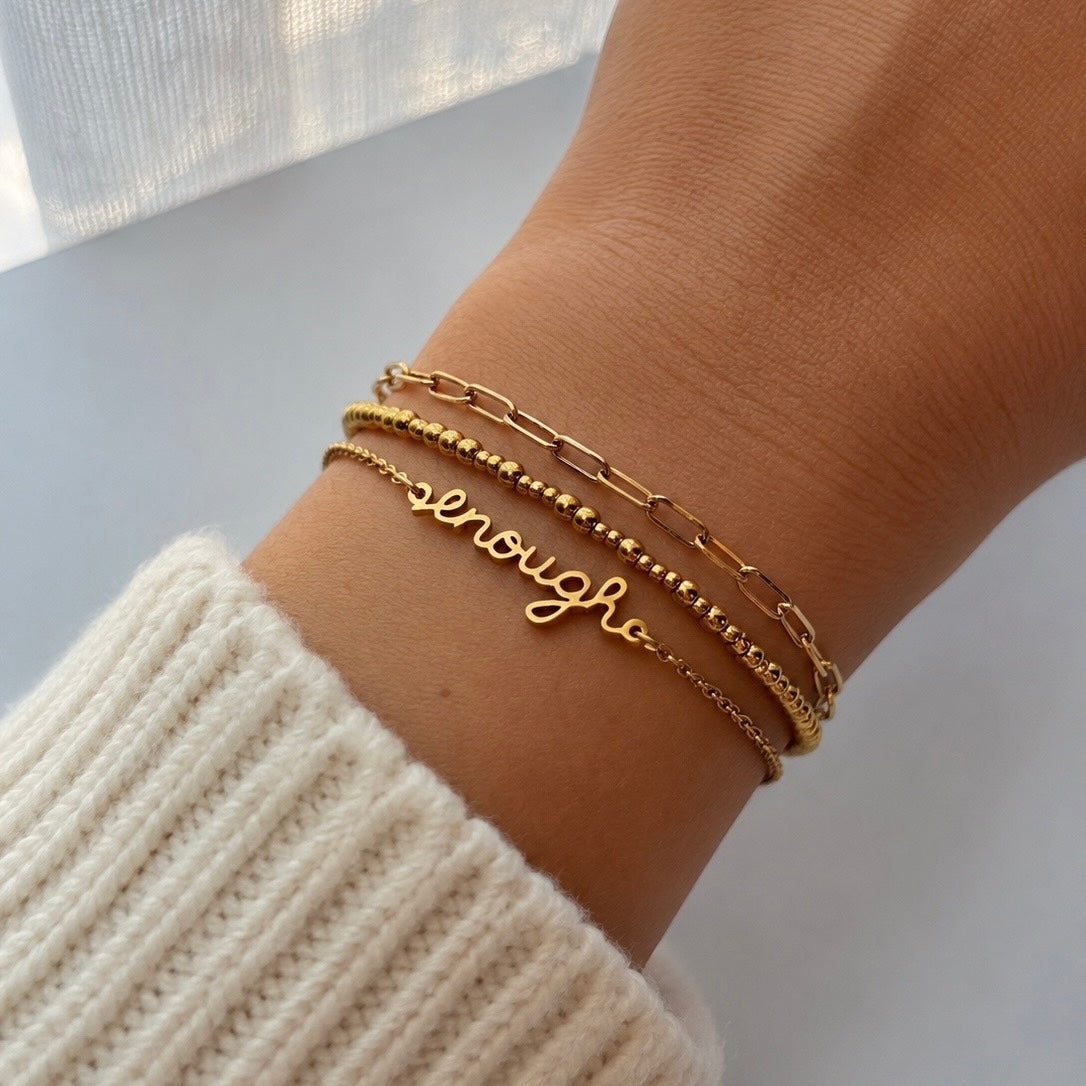 ENOUGH LAYERED BRACELET SET