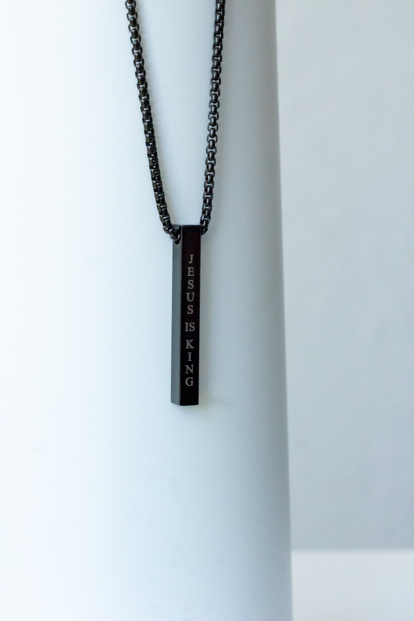 JESUS IS KING BAR NECKLACE