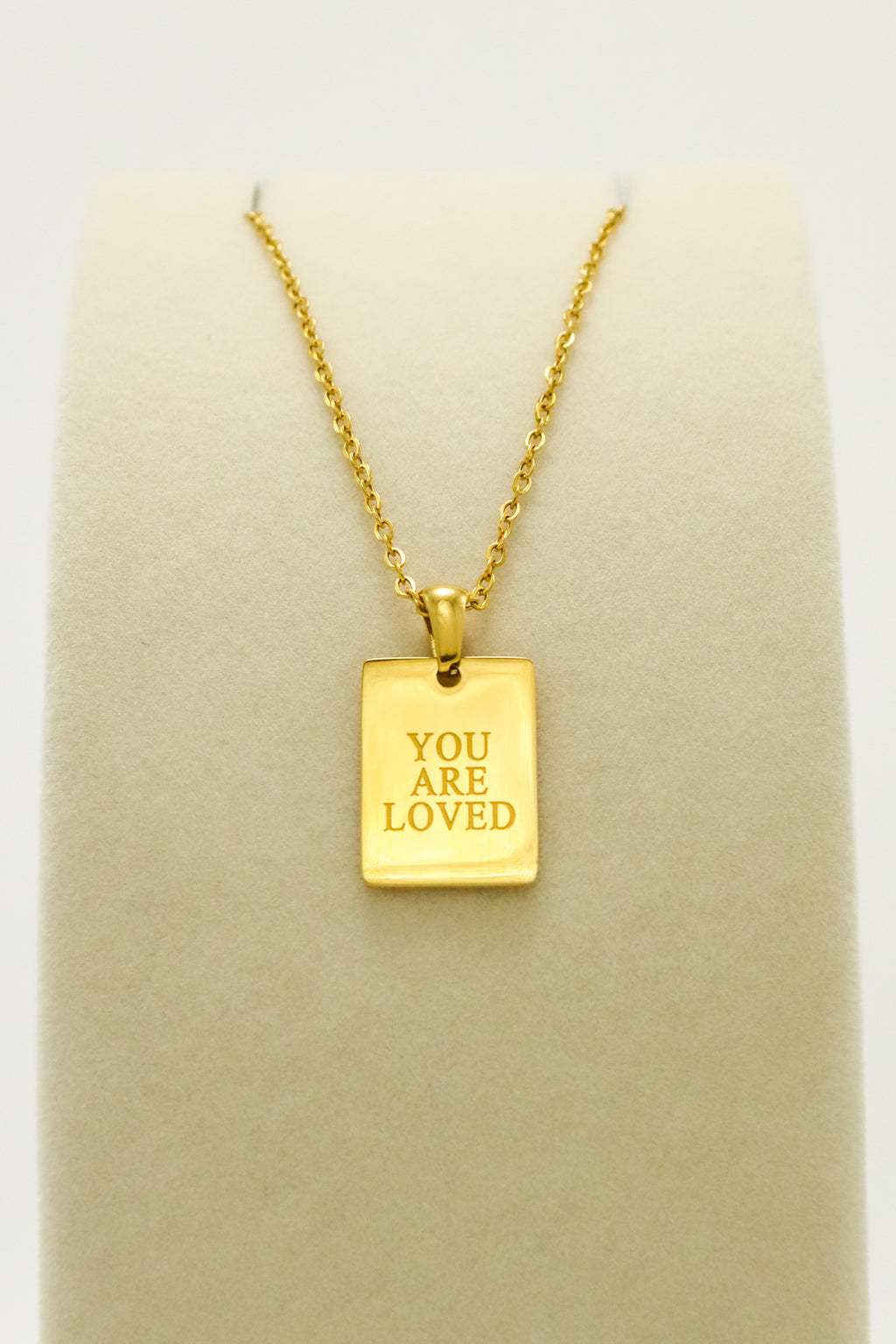 YOU ARE LOVED PENDANT NECKLACE