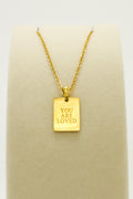 YOU ARE LOVED PENDANT NECKLACE