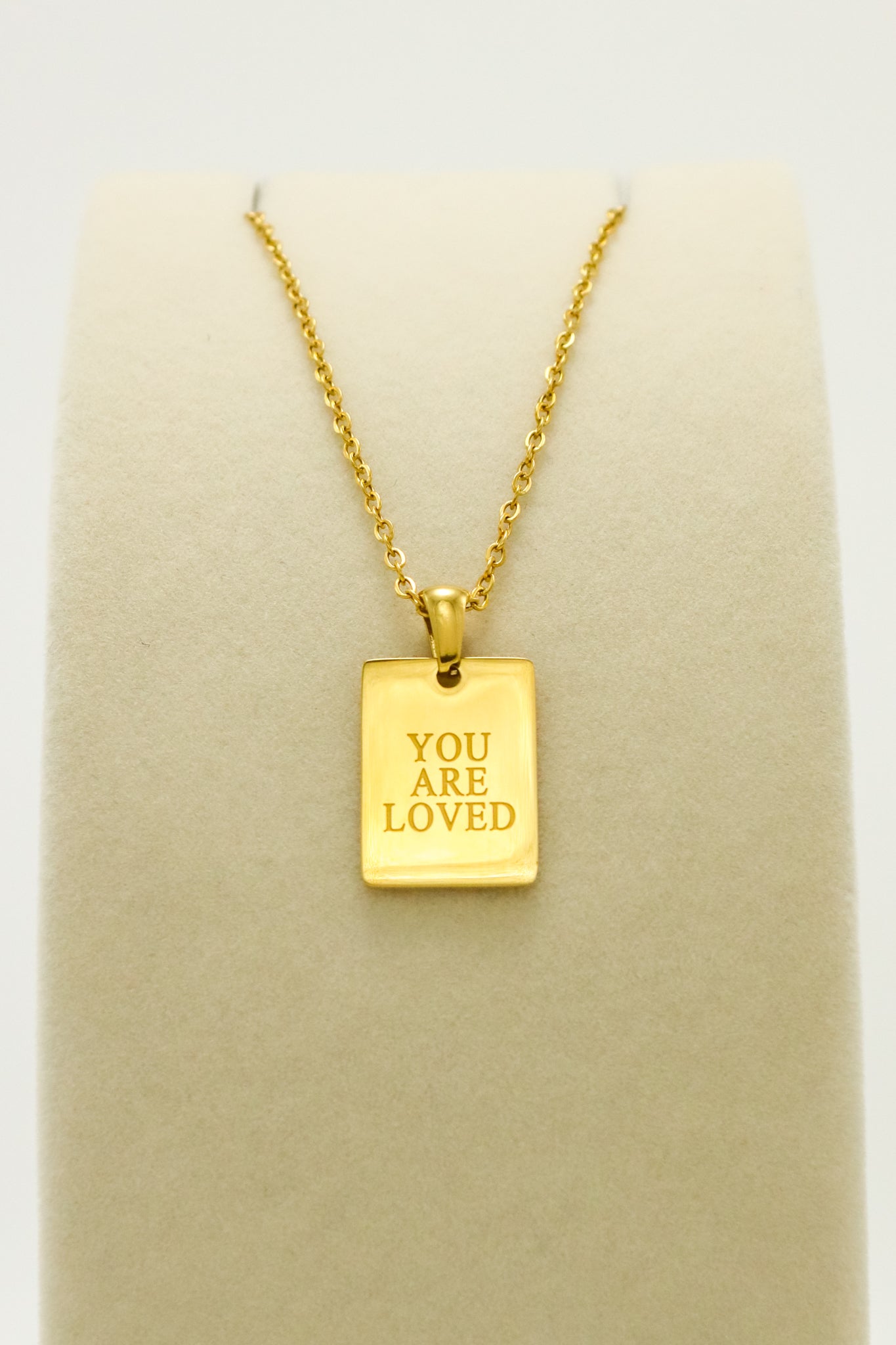 YOU ARE LOVED PENDANT NECKLACE