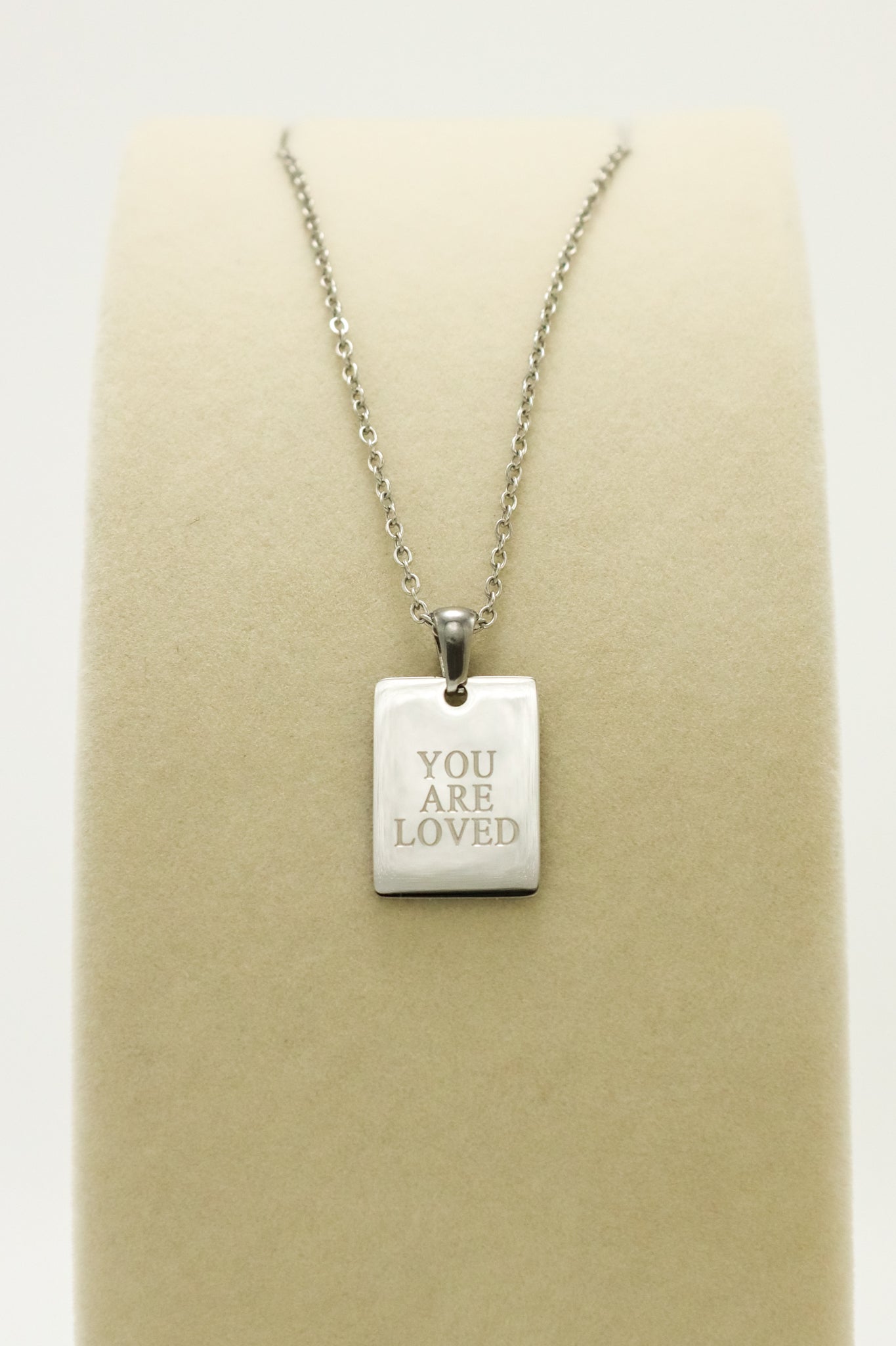 YOU ARE LOVED PENDANT NECKLACE