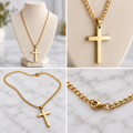 BOLD CROSS NECKLACE