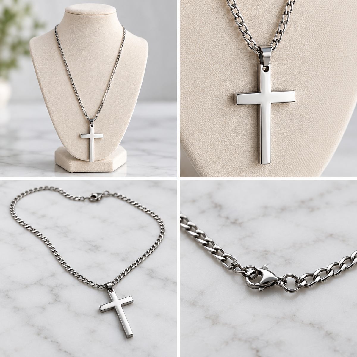 BOLD CROSS NECKLACE