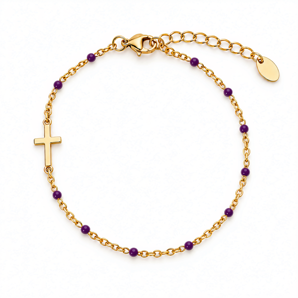 SMALL CROSS COLORED BRACELET