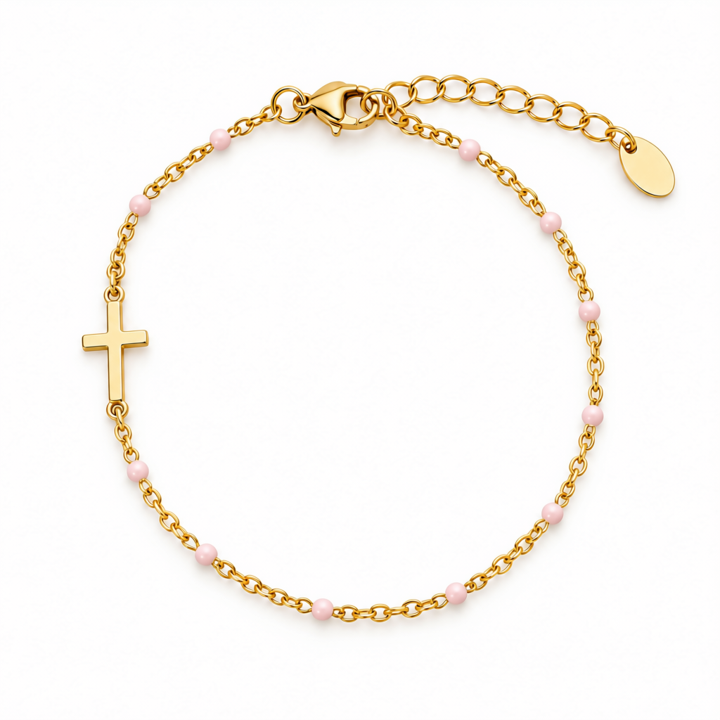 SMALL CROSS COLORED BRACELET