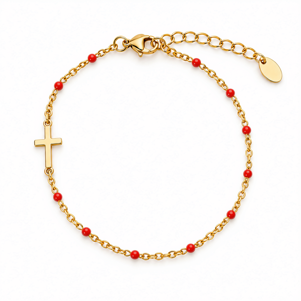 SMALL CROSS COLORED BRACELET