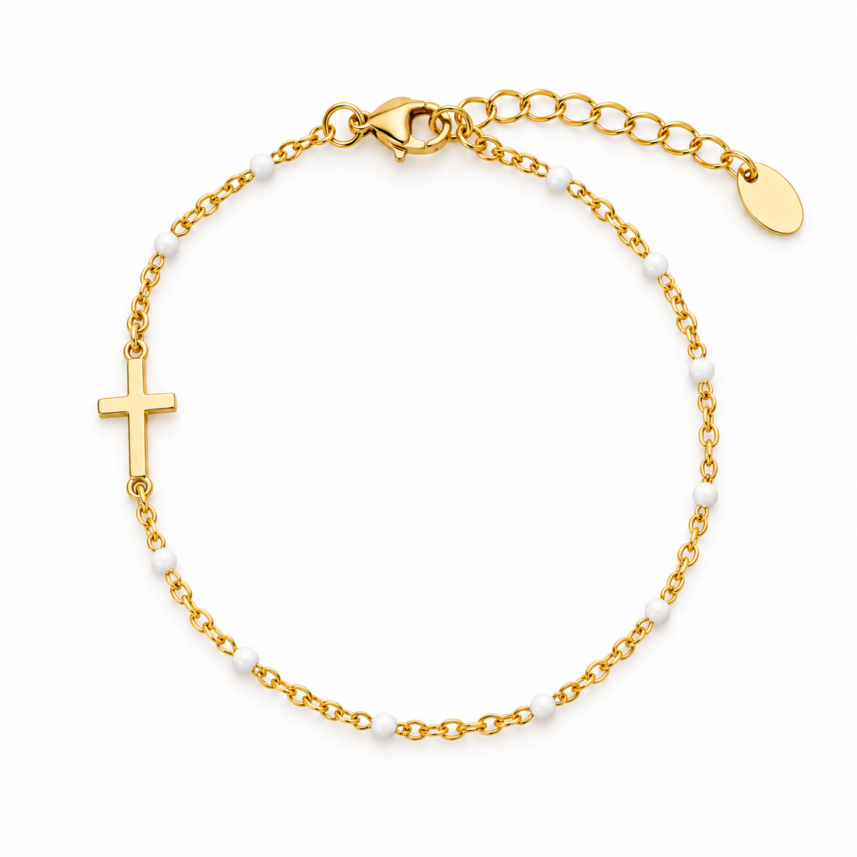 SMALL CROSS COLORED BRACELET