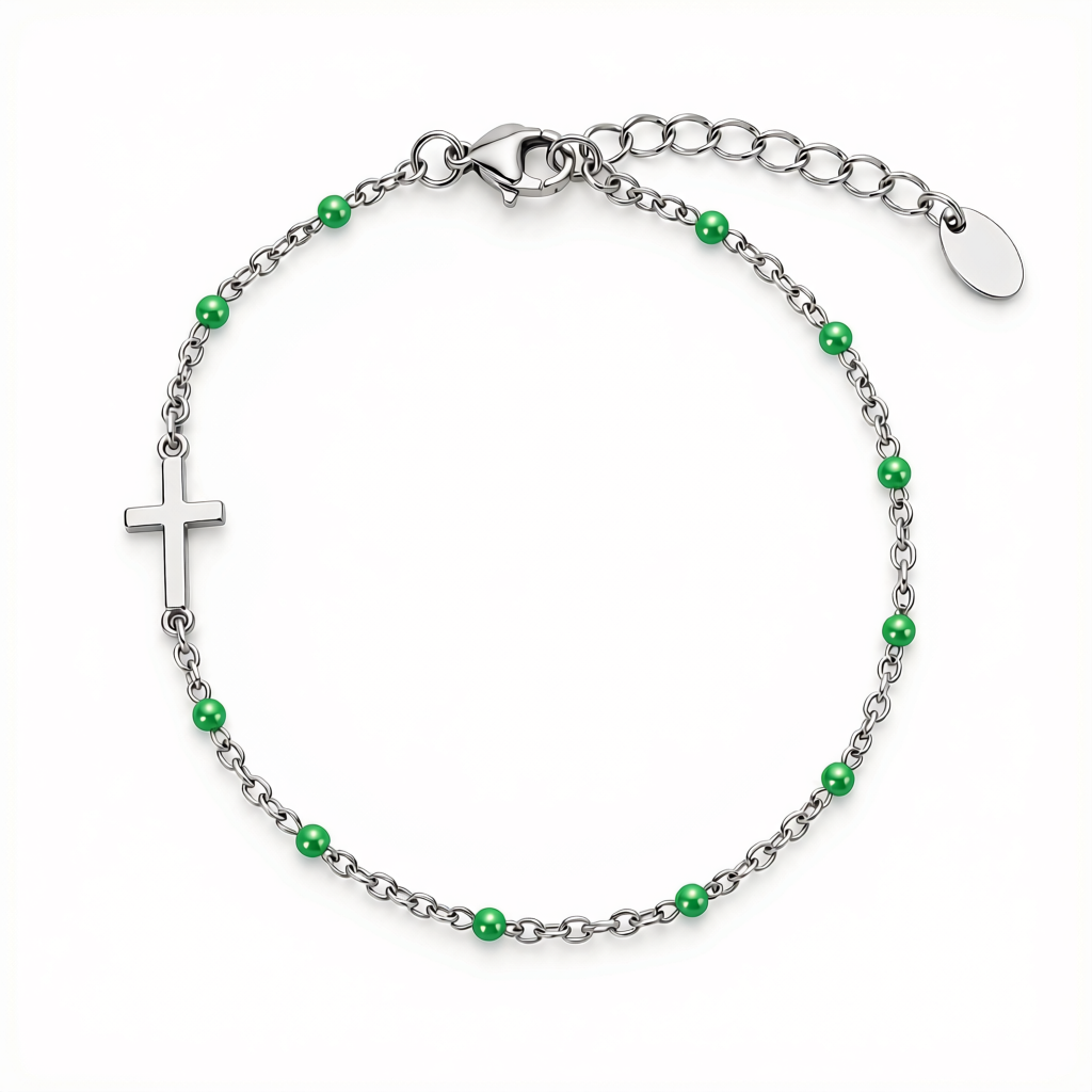 SMALL CROSS COLORED BRACELET