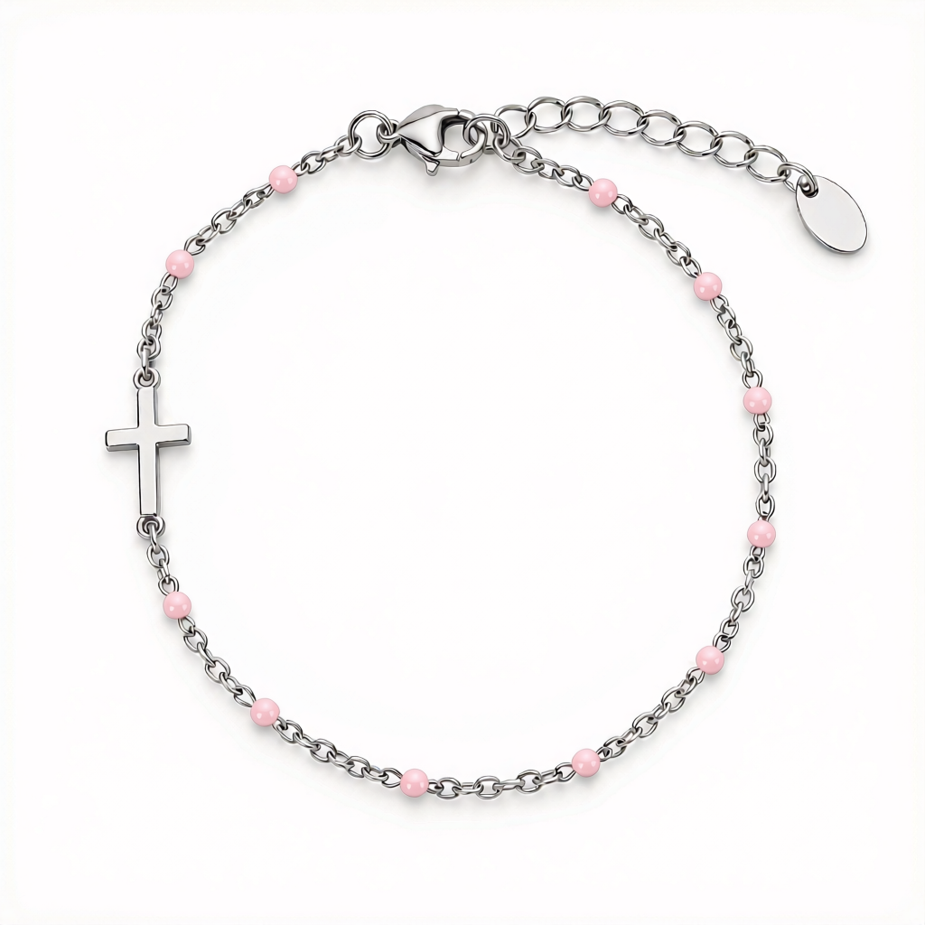 SMALL CROSS COLORED BRACELET